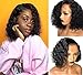 Ashimary Water Wave Lace Front Wigs Human Hair Bob Wigs (10 inch) 150% Density 10A Brazilian Virgin Hair Wet and Wavy Human Hair Wigs for Black Women Natural Color