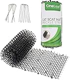 Homarden Cat Repellent Outdoor Scat Mat (6.5 ft) - Deterrent Scat Mats for Cats and Dogs - Indoor/Outdoor Deterrent Devices - Includes 8 Garden Staples