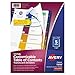 Avery Plastic 5 Tab Binder Dividers, Customizable Table of Contents, Multicolor Tabs, 1 Set (11816)