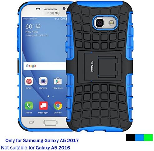 Samsung Galaxy A5 2017 Case ,Fetrim Rugged Dual Layer Shockproof TPU Case Protective Cover for Samsung Galaxy A5 2017 with Built-in Kickstand (Blue)