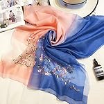 Wool & Silk Mixed Scarf for Women Fashion Shawl Elegant Embroidered Wrap for All Seasons Lightweight and Luxury in Gift Wool & Silk Mixed Scarf for Women Fashion Shawl Elegant Embroidered Wrap for All Seasons Lightweight and Luxury in Gift