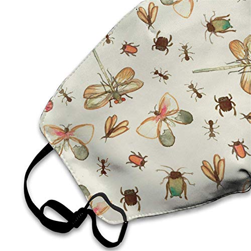 Fashion Outdoor Mouth Mask with Design, Reusable Half Face Mask Anti-dust Mask, Dragonfly Fashion Unisex Face Mouth Mask Ear-Loop Dustproof Mask