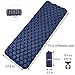 CRAZY STONE Inflatable Camping Sleeping Pad - Ultralight Compact Camping Sleeping Mat for Backpacking, Hiking - Comfortable Air Cell Pad with Repair Kit (Deep Blue)