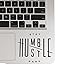 Decal & Sticker Pros Stay Humble Hustle Hard Motivational Quote Compatible Replacement for All Apple Macbook Pro, Retina, Air Trackpad