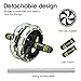 ENKEEO Ab Roller Wheel, Exercise Dual Wheel with Easy Grip Handles for Core Training, Abdominal Workout and Physical Exercise