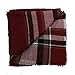 MissShorthair Fashion Unisex Winter Reversible Plaid Print Blanket Scarf Shawl