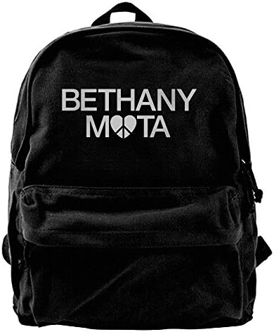 Rihvona Bethany Mota Logo Canvas Backpack