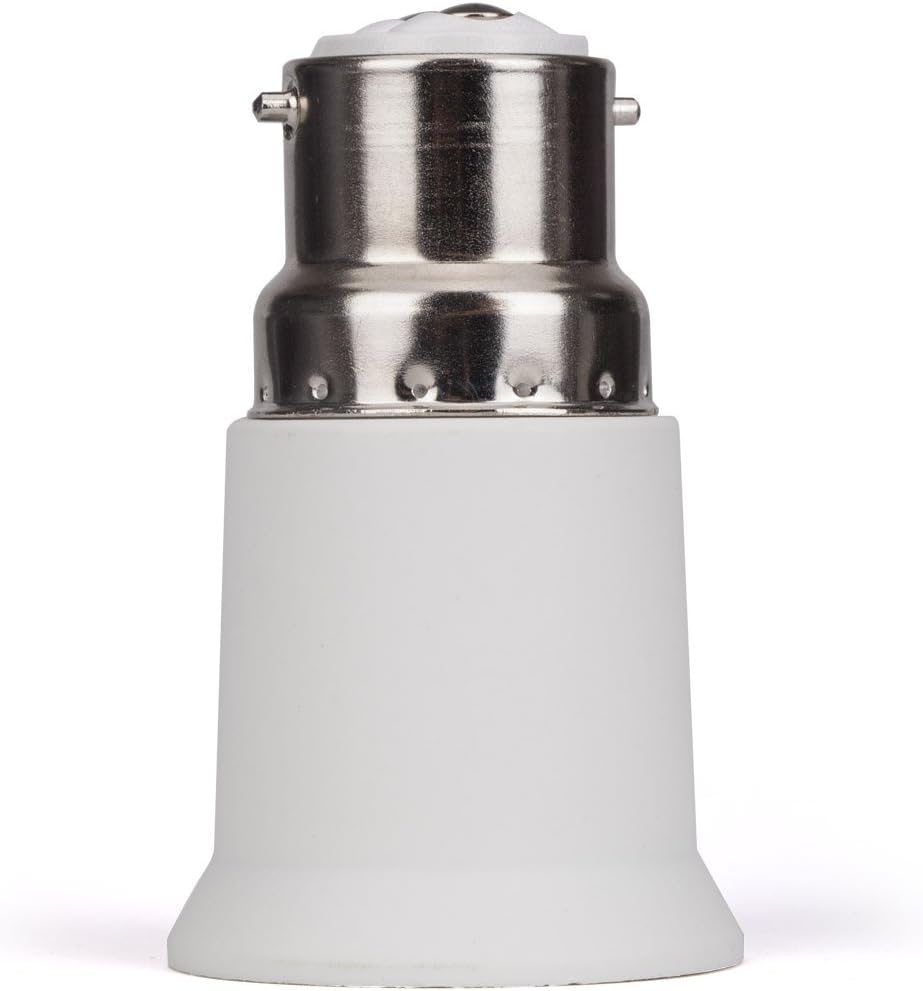 ChiChinlighting B22 to E27 LED Bulb Base Converter Halogen CFL Light Lamp Adapter Socket Change [Energy Class A++]