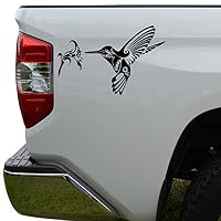 Rosie Decals Tribal Art Hummingbird Die Cut Vinyl Decal Sticker For Car Truck Motorcycle Window Bumper Wall Decor Size- [6 inch/15 cm] Wide Color- Matte White
