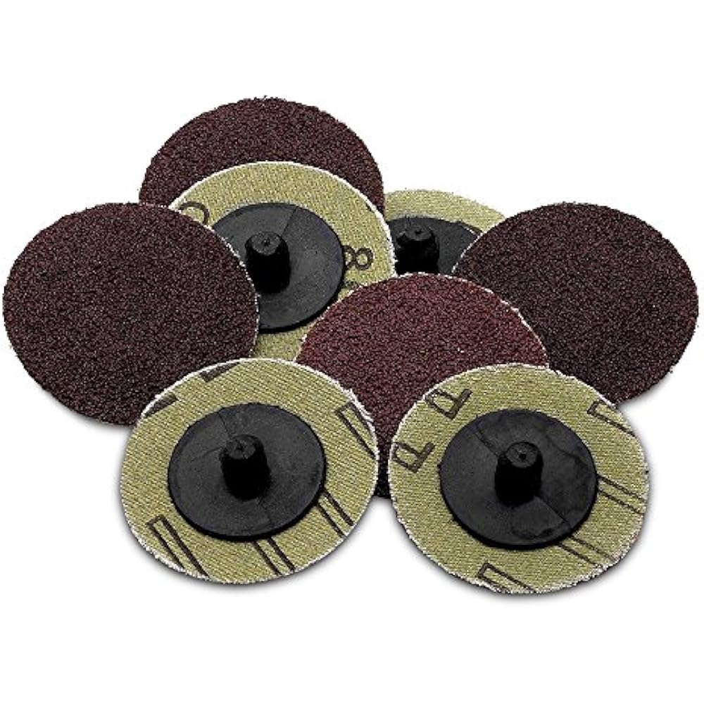 50 Pieces 2 Inch 80 Grit Roll Lock Sanding/Grinding Discs Use Drill
