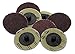 Katzco 50 Pieces - 2 inch 80 Grit Roll Lock Sanding and Grinding Discs - 50 Pieces - for use with Drill or Die Grinder - for any Surface Prep or Finishing Job