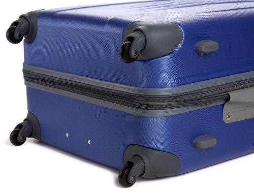Traveler’s Choice Toronto hardside lightweight expandable spinner 3-Piece luggage set -Navy ( 21-Inch , 25-Inch And 29-Inch )