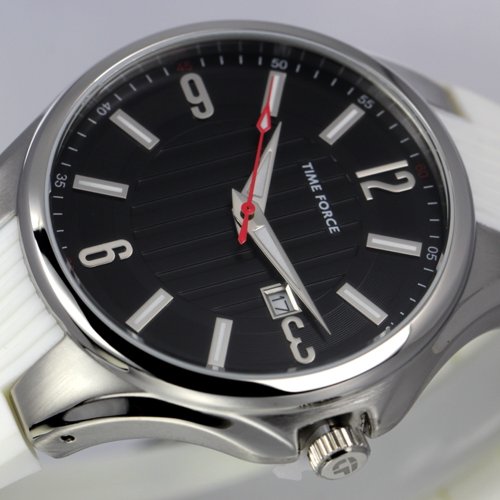 TIME FORCE Reloj Analógico para Hombre de Cuarzo con Correa en Caucho TF4053M11 - Imagen 3