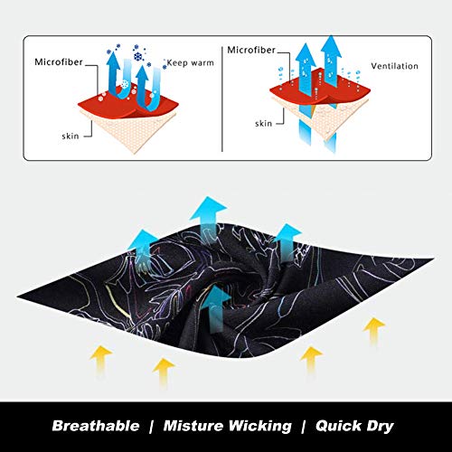 [NEW STYLE]3D Animal Neck Gaiter Warmer Windproof Face Mask Scarf, Microfiber Multifunctional Headwear for Motorcycle Riding (Ape) - Thumbnail 3
