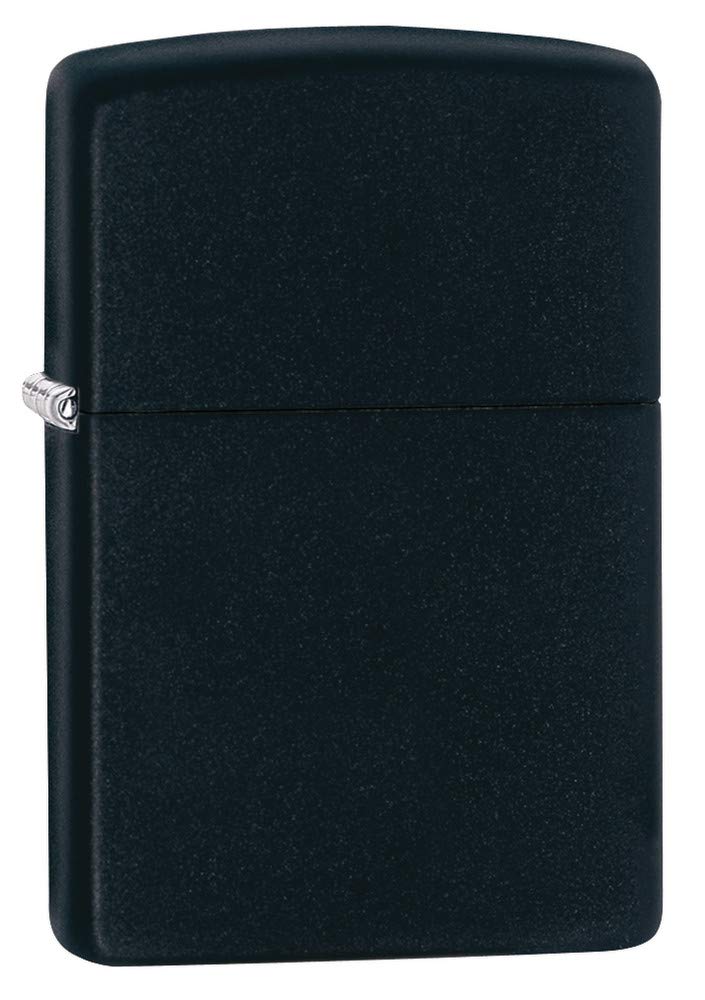 Zippo 218 Regular Lighter, 1.5 x 0.5 x 2.25inch (Black Matte) Zippo