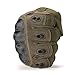 JIUSY Army Military Tactical Touchscreen Hard Knuckle Full Finger Gloves for Outdoor Motorcycle Cycling Racing Hunting Hiking Airsoft Paintball Shooting Work Size Large Green