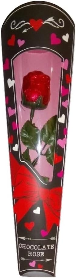 Valentines Day Edible Chocolate Rose Gift In A Box