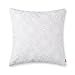 baibu Cotton Embroidered Decor Throw Pillow Case Floral Pattern Cushion Cover for Living Room Off White,1PC