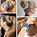 EAONE 21 Colors Hair Scrunchies Satin Elastic Ties Hair Bands Scrunchy Vintage Ponytail Holder Headbands for Women Girls, 21 Pieces