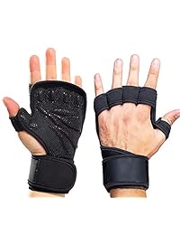 Smago Weight Lifting Gloves, Breathable Soft Workout Gloves with Extra Grip, Exercise Gloves, Gym Gloves for Powerlifting, Fitness, Cross Training for Men Women