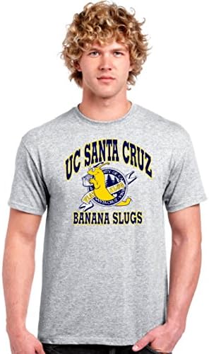 Banana Slugs Vincent T-Shirt Light Grey Gildan Men's Cotton Tee