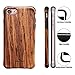 NeWisdom iPhone 7 Wood Case Wooden Unique Shock Proof Hybrid Rubberized Cover Compatible with Apple iPhone8 – Sandalwood
