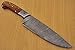 CF -1319 - Custom Handmade Damascus Steel 12.2 Inches Chef Knife – Marindi Wood Handle with Damascus Steel Bolster