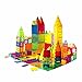 Mag-Genius Award Winning building Magnet Tiles Toy Clear Colors 3D Brain Building Blocks Set With All New Cylinder Design True 3D Building Blocks 141 + 2 bonus Piece Set With Bonus Storage Bin