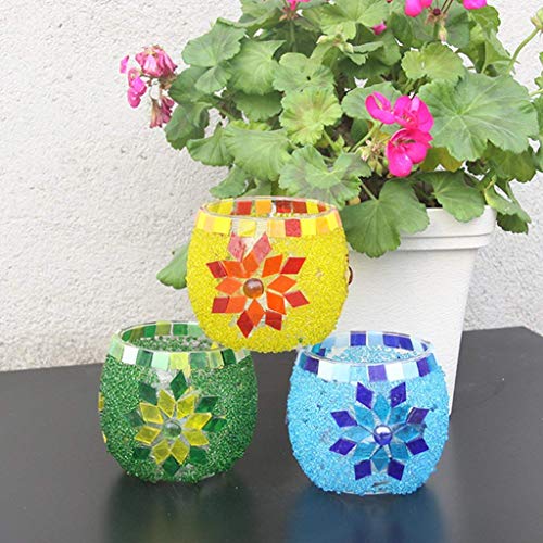 70 Pieces Stained Glass Mosaic Tiles Fit for Mosaic Making Crafts Supplies 10x40mm