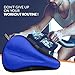 Bikeroo Comfort Bike Seat Cushion - Blue Narrow Padded Gel Cover for Exercise, Mountain & Road Bikes, Universal Fit for Peloton & Stationary Bikes