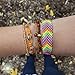 15 VSCO Bracelets for Teen Girls, VSCO Girl Friendship Bracelets for Women, Boho Jewelry String Bracelets, Cute Braided Bracelet Pack, Beaded Friendship Bracelet, VISCO Girl Stuff for Sleepover Party