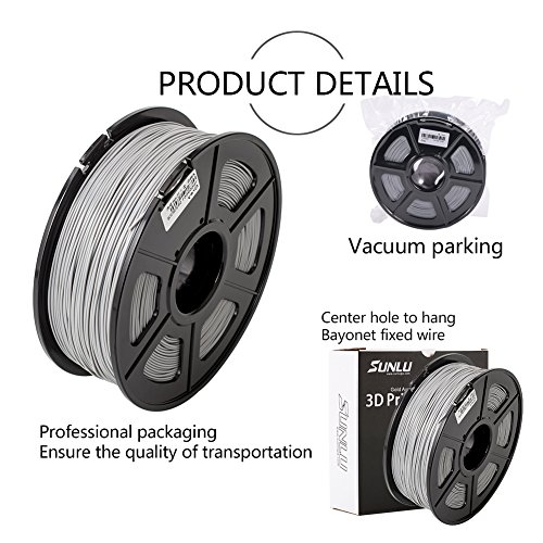 [- SUNLU ABS Plus 3D Printer Filament, ABS Filament 1.75 mm, 3D Printing filament Low Odor Dimensio