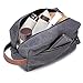 Lucky Rain Canvas Travel Toiletry Bag, Dopp Kits with Genuine Leather Handle