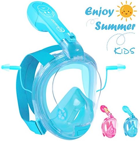 HENGBIRD Snorkel Mask, Version 3.0 Full face Snorkeling Mask with Glasses Support Sports Camera Holder Anti-fog Scuba Mask Diving Mask for Adults and Kids Especially Eyeglass Wearer