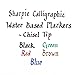 SHARPIE Calligraphic Chisel Tip Water Based Markers (40150SH)