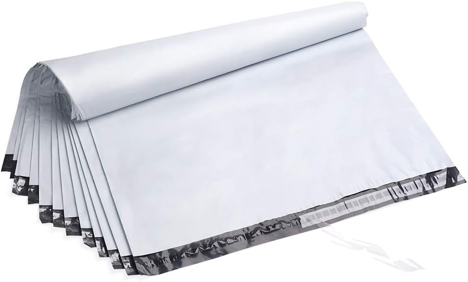 Fu Global 24X24 Inches White Poly Mailers Envelopes Shipping Bags Self Adhesive Waterproof Postal Bags (50pc)