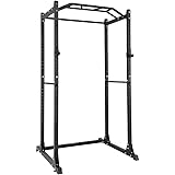 PAPABABE Power Rack Power Cage Workout Station Home Gym for Weightlifting Bodybuilding and Strength Training
