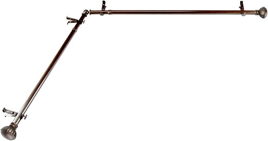 Amazon Com Rod Desyne Magnolia 13 16 Corner Window Curtain Rod