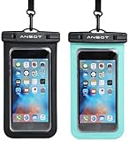 Universal Waterproof Case, Ansot CellPhone Dry Bag Pouch for Apple iPhone 6S 6,6S Plus, SE 5S, Samsung Galaxy S7, S6 Note 5 4, HTC LG Sony Nokia Motorola up to 7.0" diagonal [ 2 Pack ]