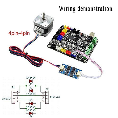 Sunhokey 4pcs TL Smoother Addon Module 3D Printer Accessories Filter for Pattern Elimination Motor Clipping Filter A4988 and DRV8825 3D Printer Motor Drivers