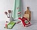 DII Christmas Kitchen Towels Decorative Embellished Cotton Dish Towel Set, 18x28, Holiday Ornaments, 3 Count