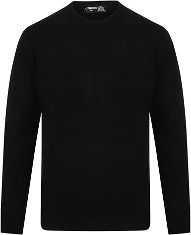 black lambswool jumper
