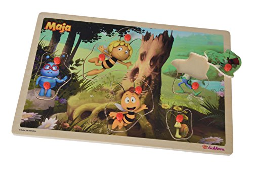 Eichhorn 109345403 - Biene Maja Steckpuzzle mit 9 Steckteilen, 30x20cm