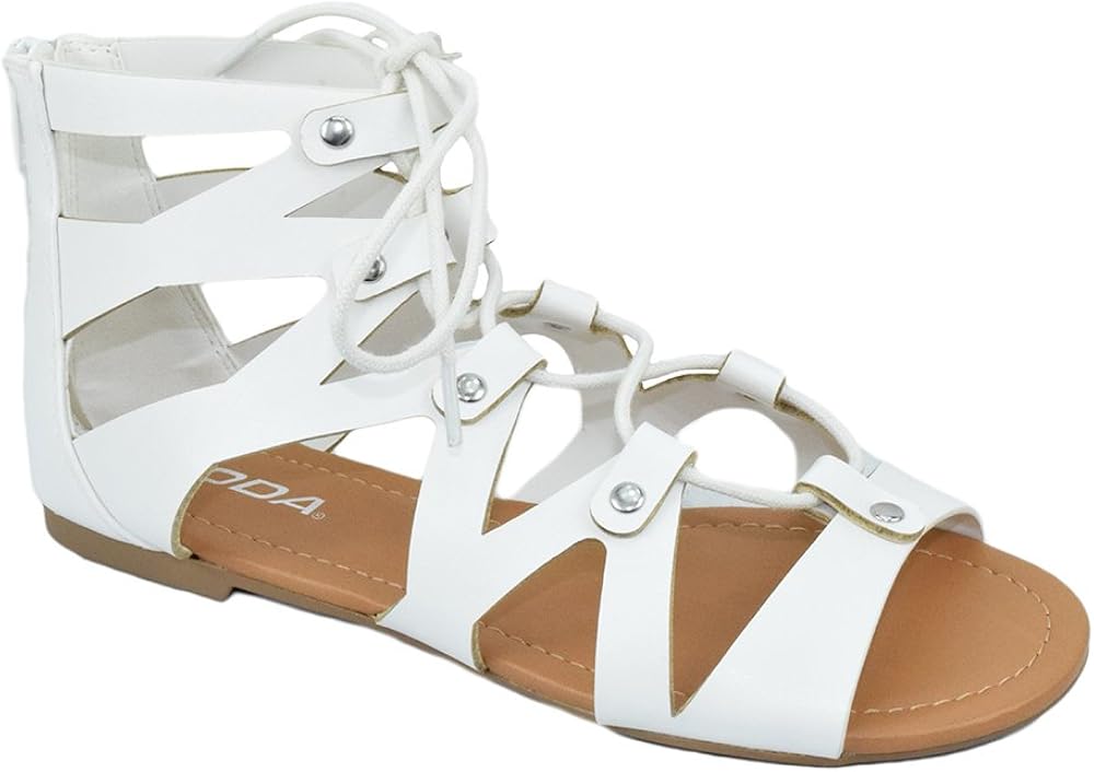 gladiator sandals zipper back