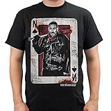 The Walking Dead Men's Negan Playing Card T-shirt Black L