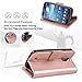 Arae Wallet Case Compatible for Samsung Galaxy S4 I9500 (rosegold)