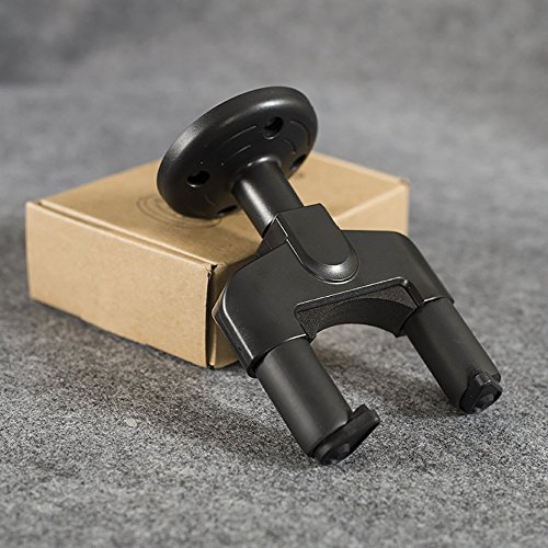 ZEALUX Guitar Hook Wallmount Guitar Hanger, Fit for All String Instruments (Black) (NO.1) - Thumbnail 5