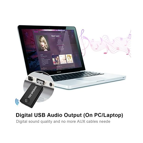 CARPURIDE (Versione Aggiornata) Trasmettitore Bluetooth per TV PC, Low  Latency, (3.5 mm, RCA, USB del Computer Audio… - Spesavip