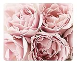 Mouse Pad Pink Roses 36230 Oblong Shaped Mouse Mat Design Natural Eco Rubber Durable Computer Desk Stationery Accessories Mouse Pads for Gift