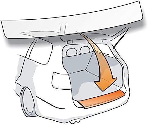 Boot Sill Protector Paint Protection Film Protective 150 µm Transparent Film